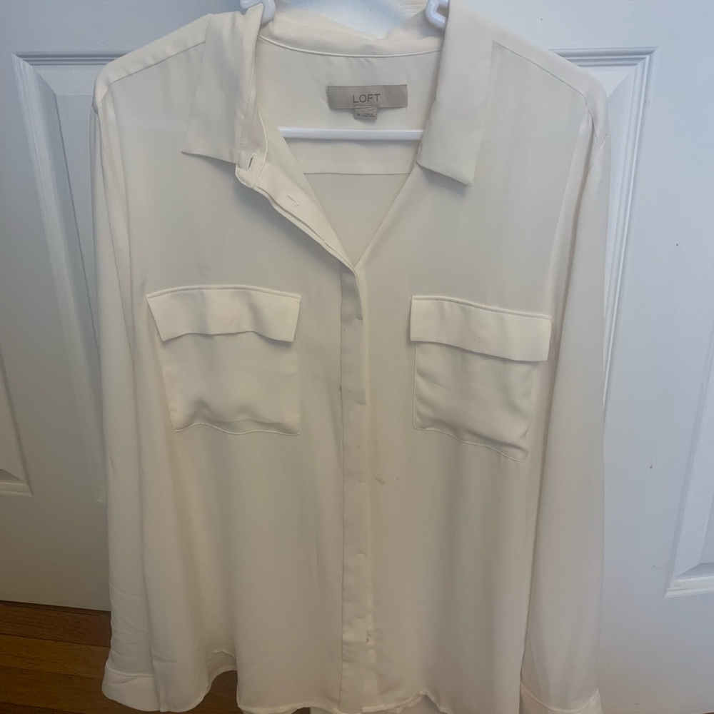 Loft White Dress Shirt